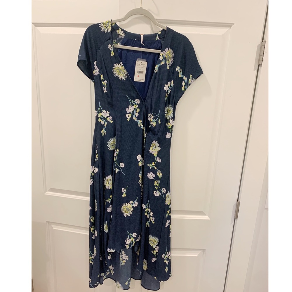 Blue free people dress
